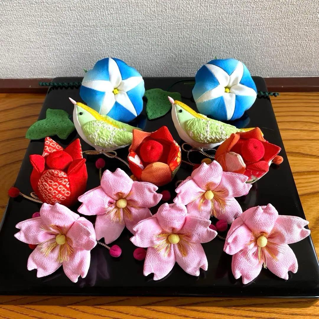 146 しろちゃん　吊るし雛　吊るし飾り　パーツ　古布