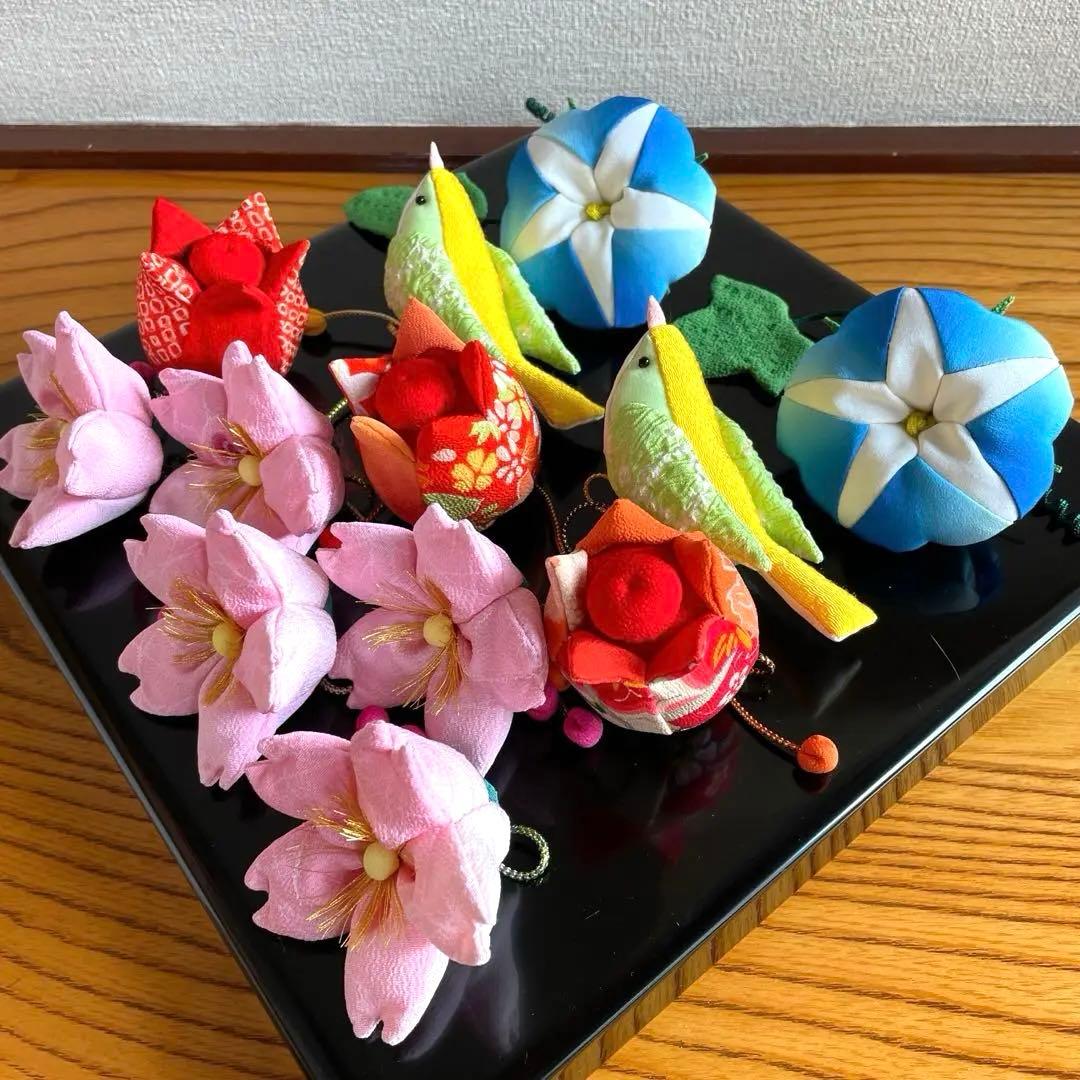 146 しろちゃん　吊るし雛　吊るし飾り　パーツ　古布