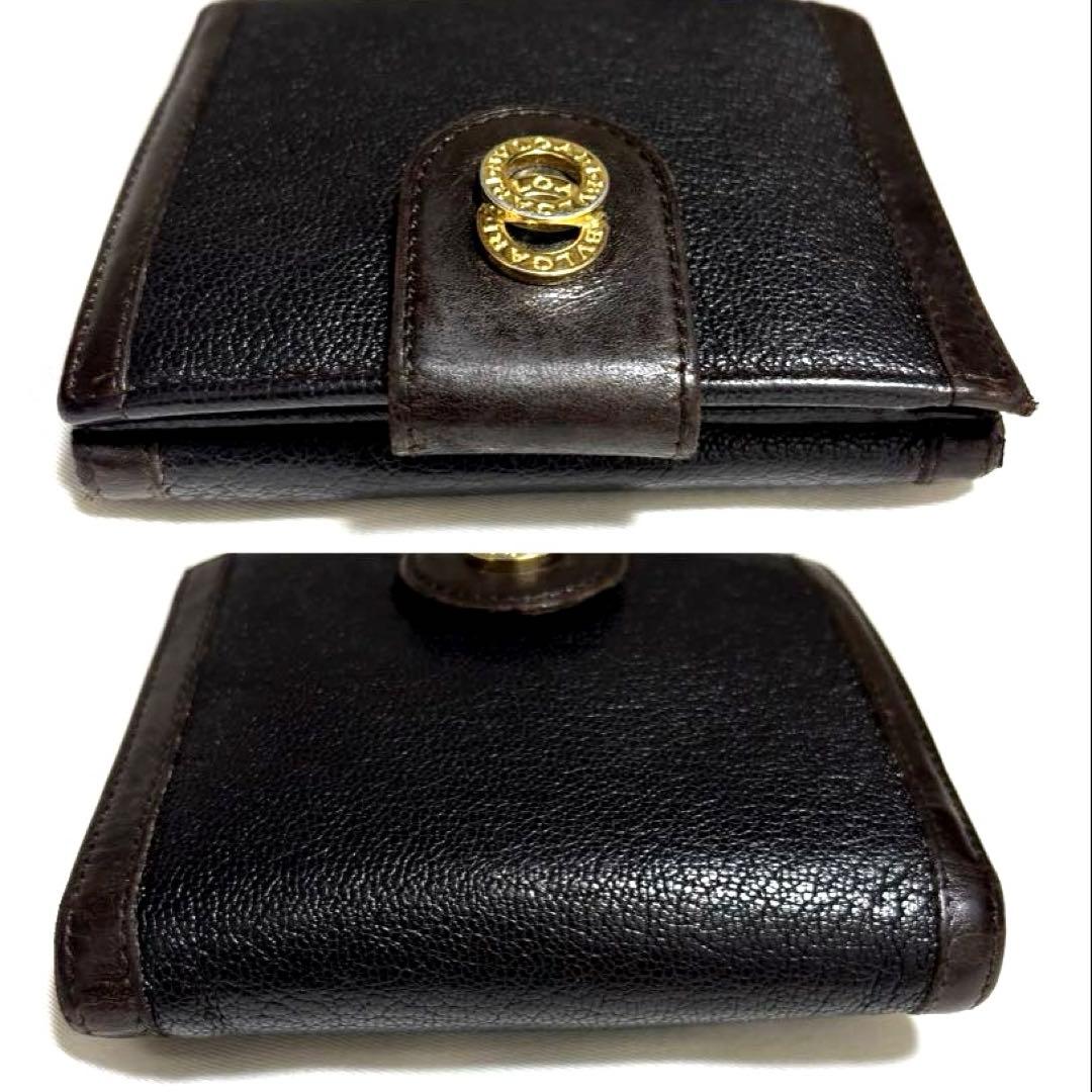 ✨美品✨BVLGARI ブルガリ 折財布　グレインレザー　ゼロワン　シリアルあり