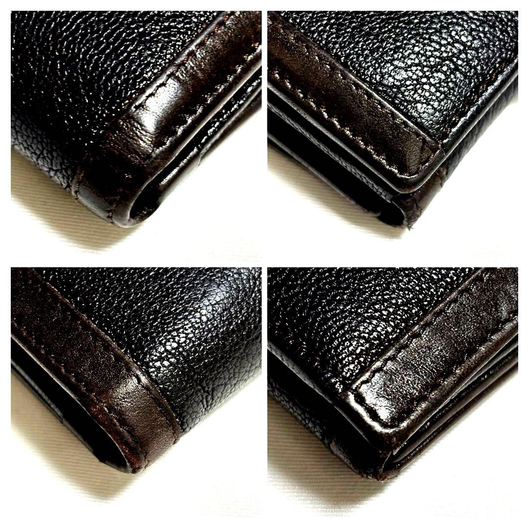 ✨美品✨BVLGARI ブルガリ 折財布　グレインレザー　ゼロワン　シリアルあり