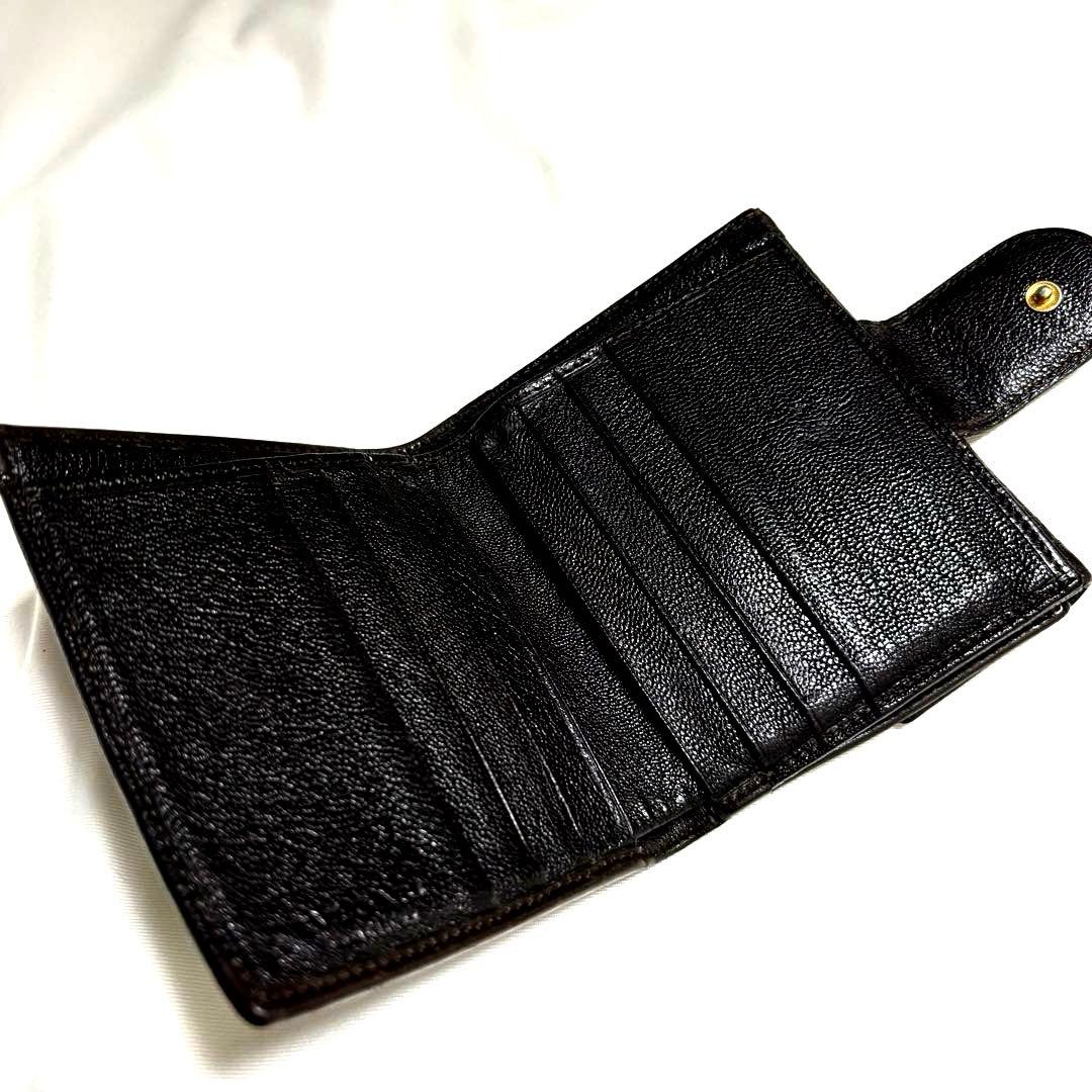 ✨美品✨BVLGARI ブルガリ 折財布　グレインレザー　ゼロワン　シリアルあり