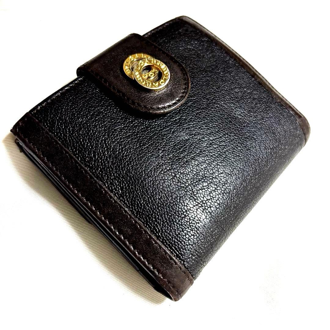 ✨美品✨BVLGARI ブルガリ 折財布　グレインレザー　ゼロワン　シリアルあり
