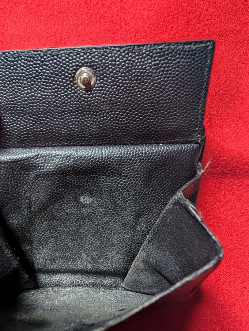 SAINT LAURENT PARIS 二つ折 財布 スタッズ サンローラン