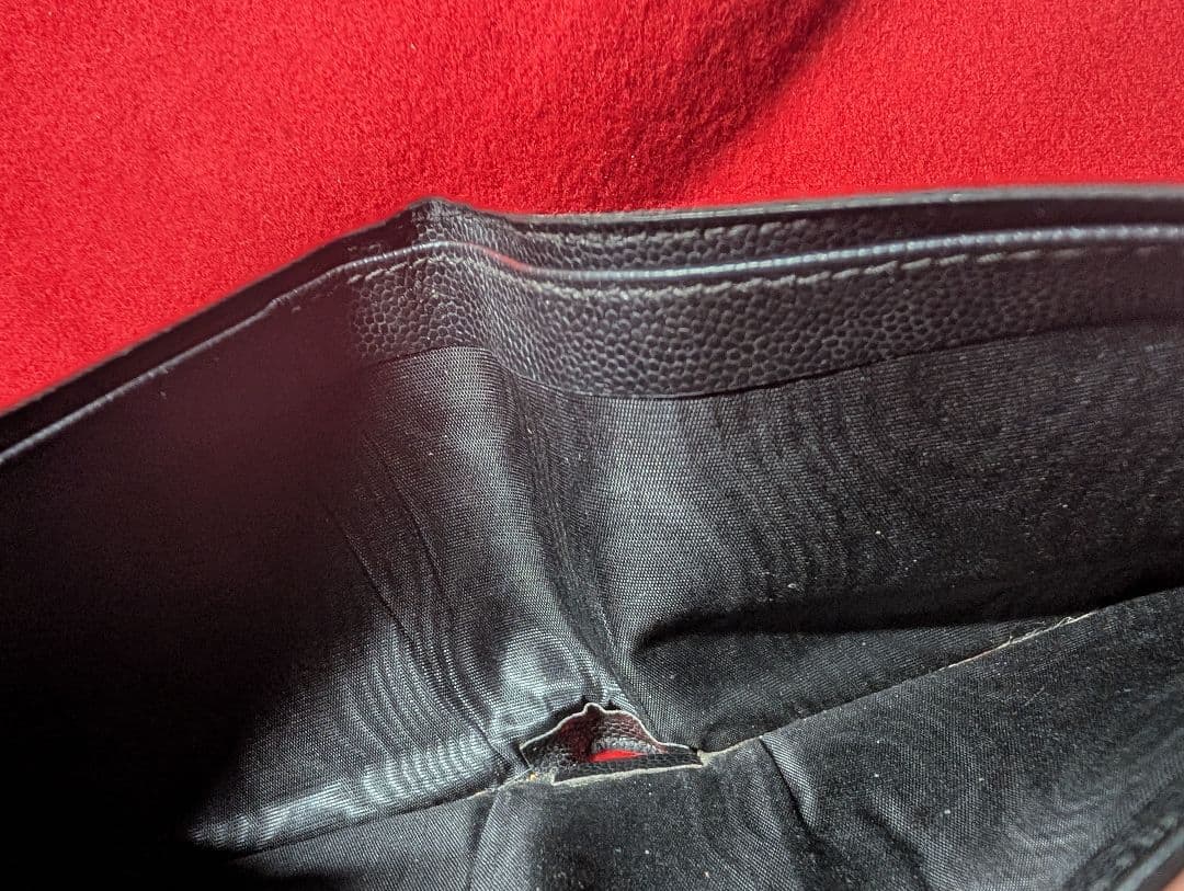 SAINT LAURENT PARIS 二つ折 財布 スタッズ サンローラン