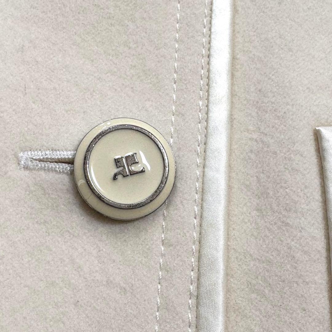 新品☆クレージュ☆ウールジャケット オフホワイト フォーマル オケージョン M