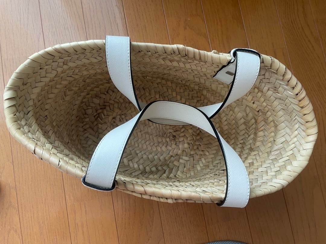 LOEWE かごバッグ バスケットバッグ　スモール　ホワイト　白