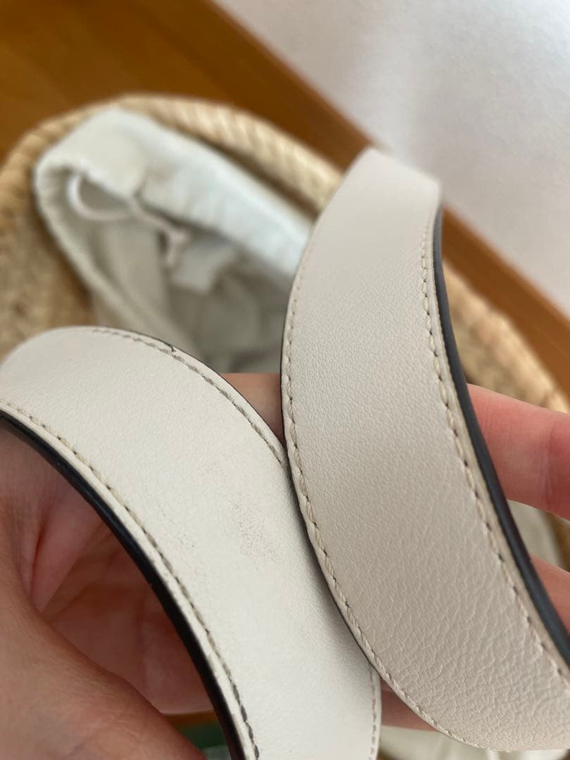 LOEWE かごバッグ バスケットバッグ　スモール　ホワイト　白