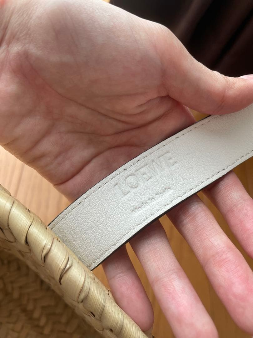 LOEWE かごバッグ バスケットバッグ　スモール　ホワイト　白