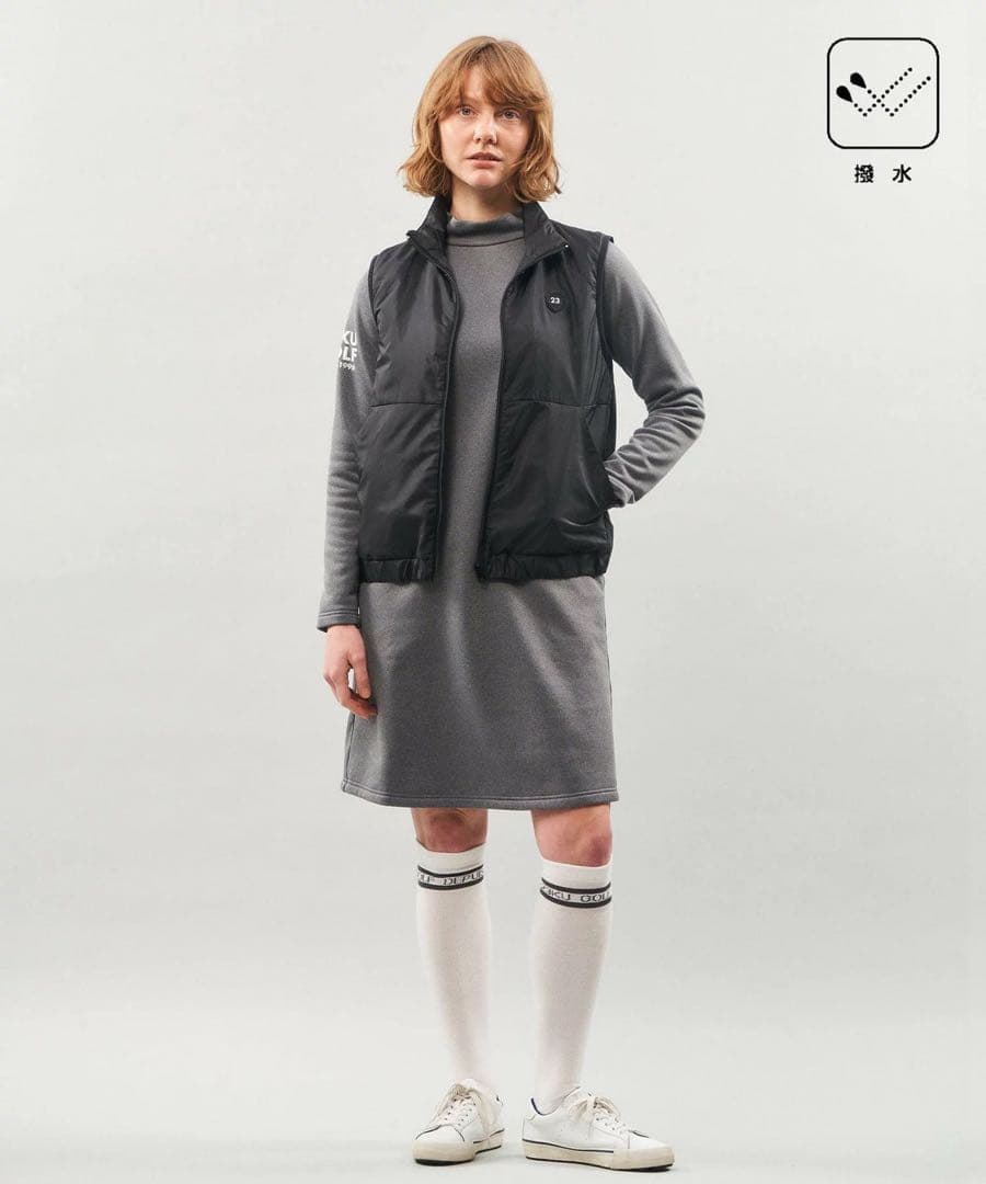 美品　23区GOLF 撥水ベスト付 ワンピース　セット　長袖