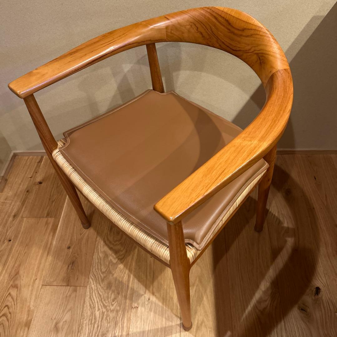 フル　サンフラワーラタン　ダイニングチェア① 専用クッションもセットです