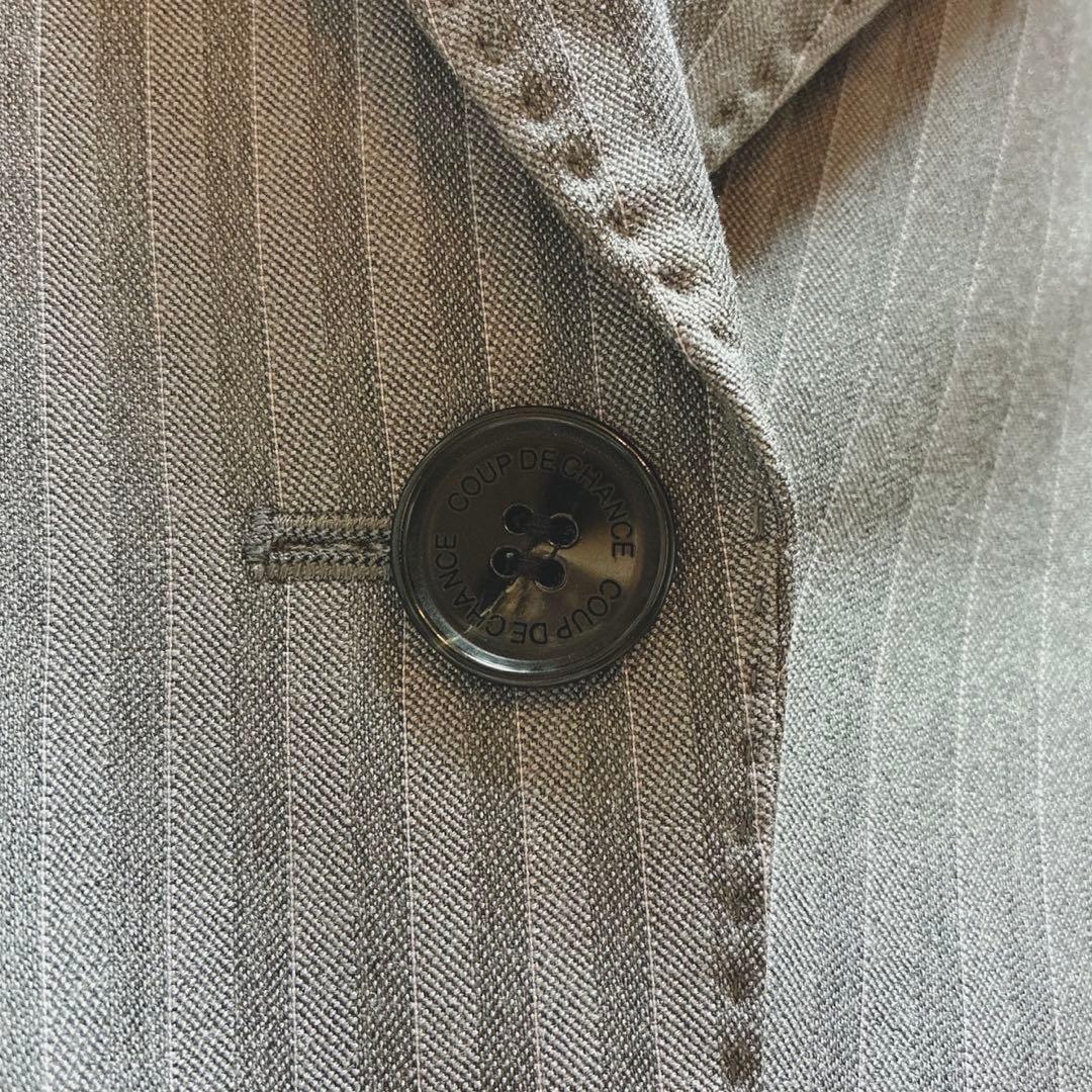 上下未使用　クードシャンス　洗える　スカートスーツ　ストライプ　日本製　40