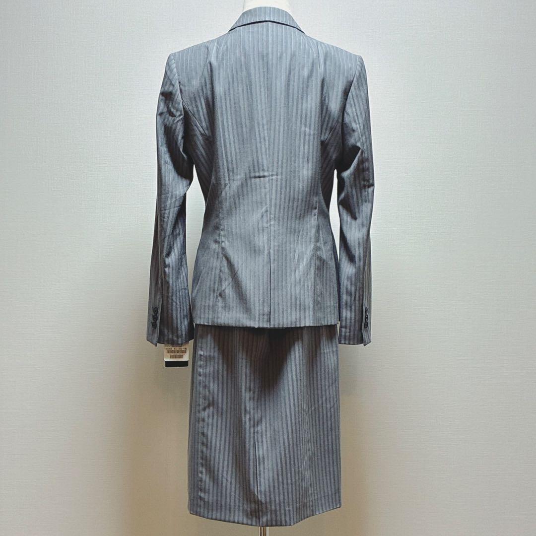 上下未使用　クードシャンス　洗える　スカートスーツ　ストライプ　日本製　40