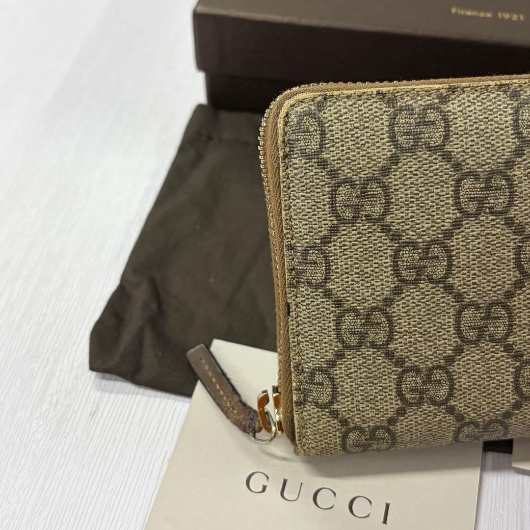 新品同様‼️ グッチ　GUCCI 財布　長財布　GGスプリーム　付属品込み