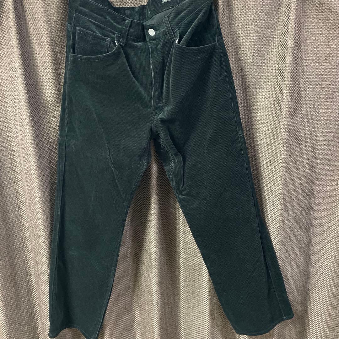 22AW COMOLI コーデュロイ5Pパンツ ブラック　サイズ2