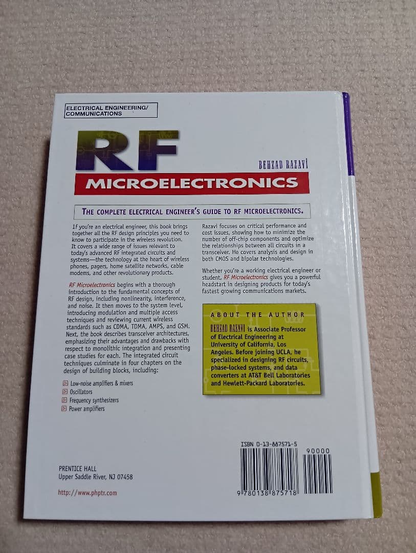 洋書 RF MICROELECTRONICS