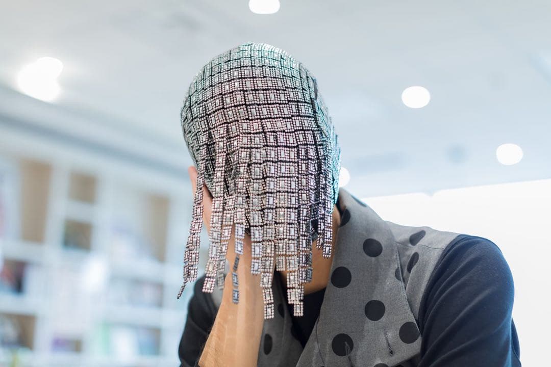 【本物・新品未使用】仮面屋おもて メタリックマスク / 舞台・撮影・コスプレなど