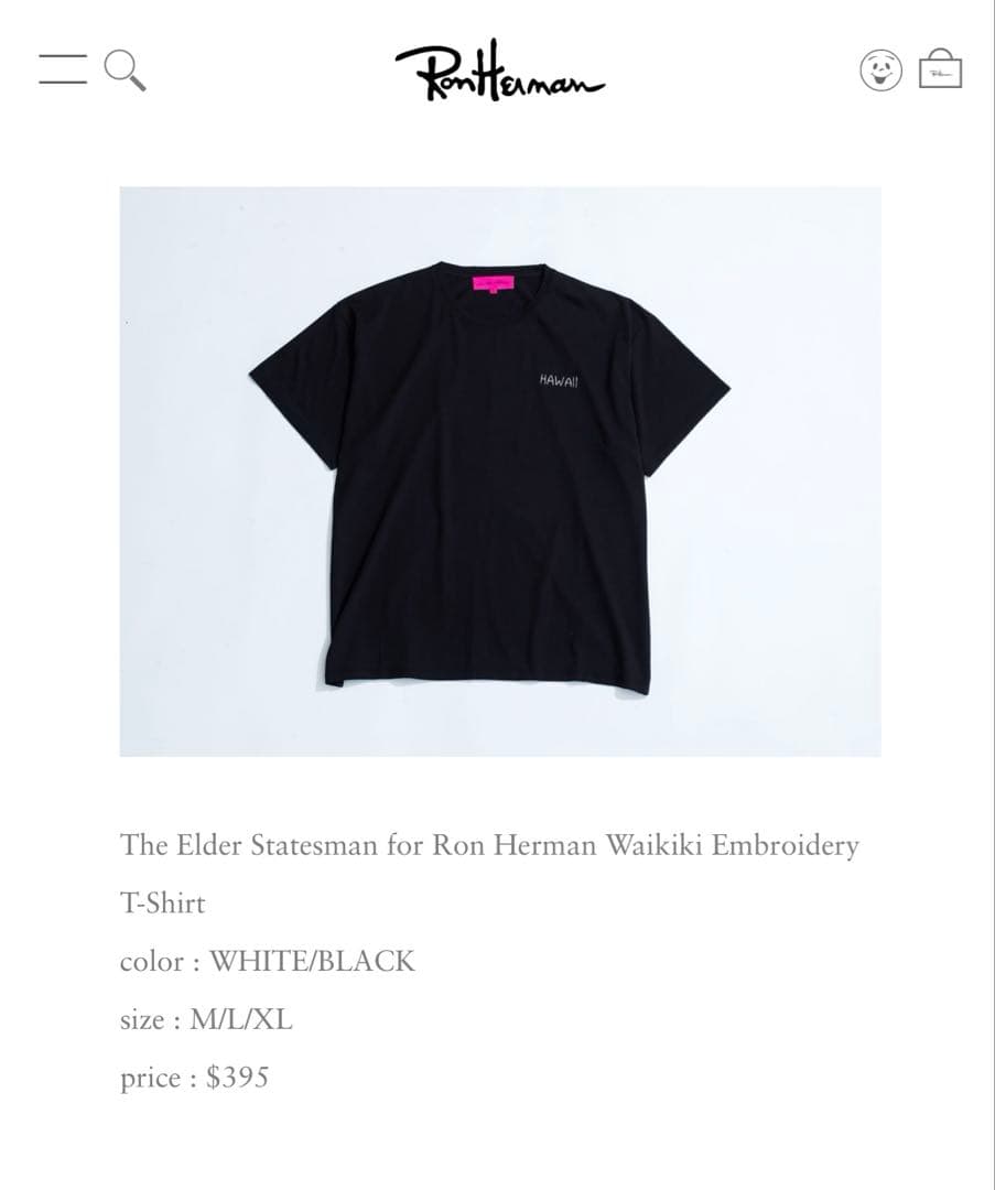 最終値下げ‼️The Elder Statesman×Ron Herman