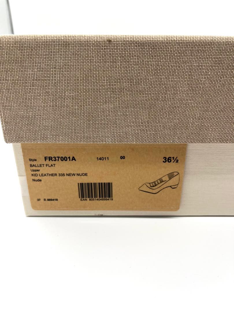 【新品未使用】Francesco Russo フラット ベージュ 36 1/2