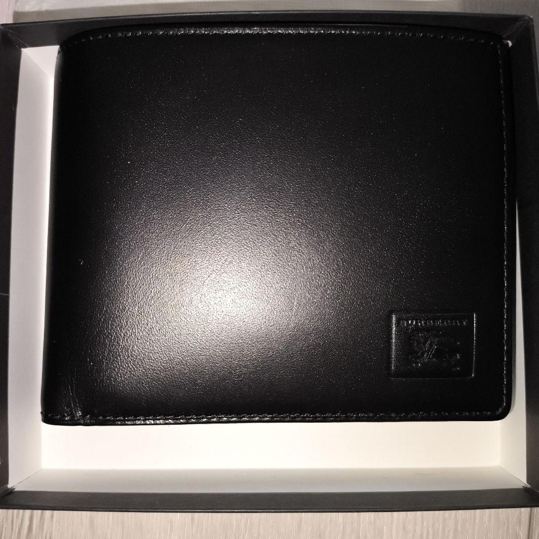 【BURBERRY】 二つ折り財布　ブラック