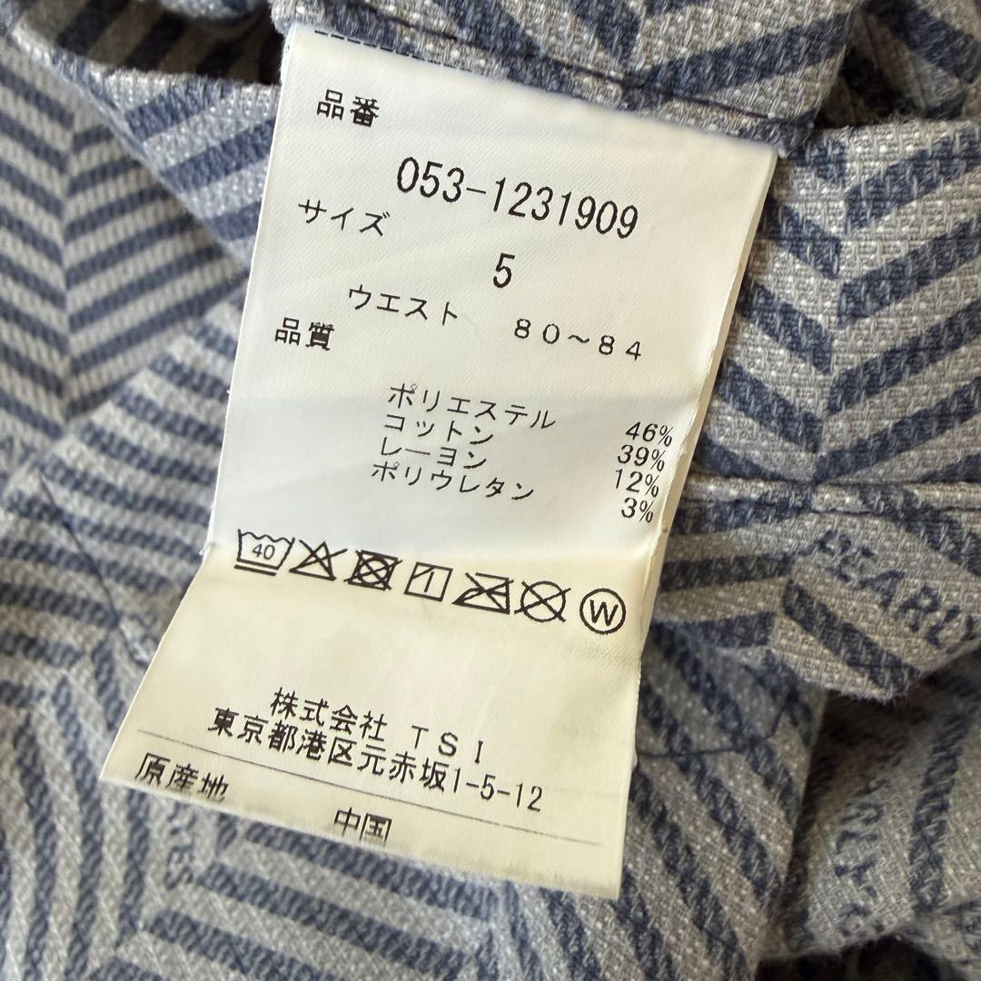 美品　パーリーゲイツ　パンツ　総柄　L〜XL相当 ネイビー　グレー　紺　5