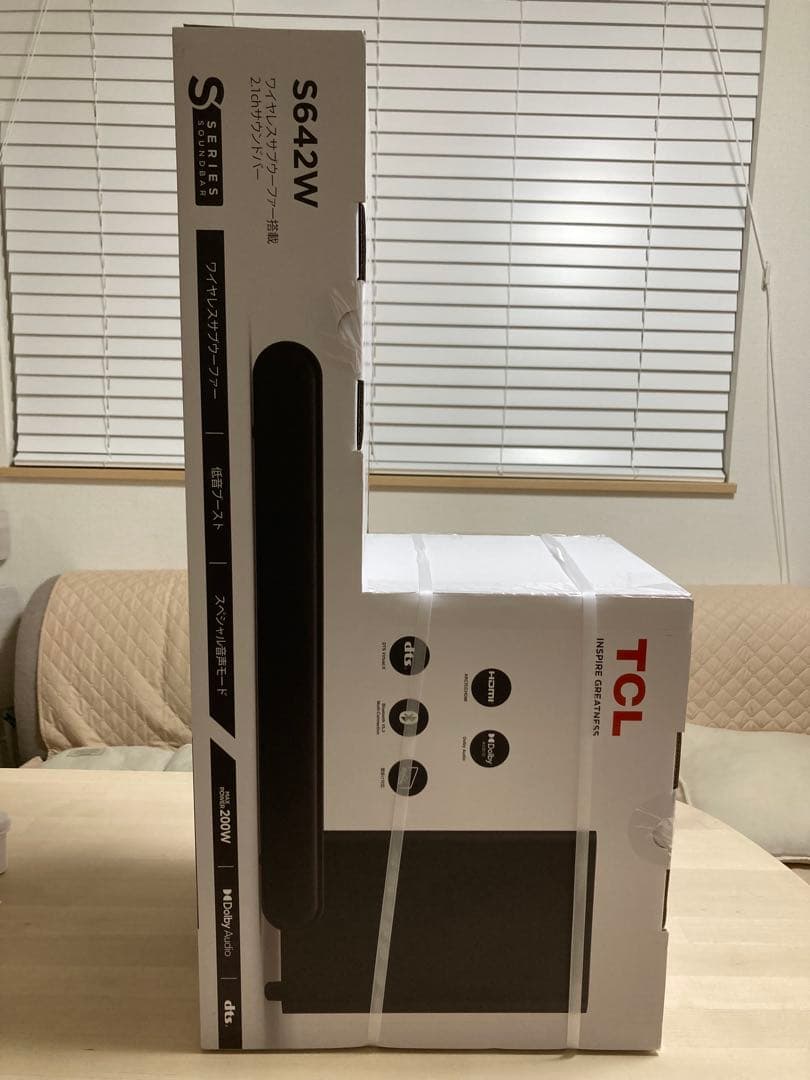 TCL S642W ワイヤレスサブウーファー搭載　2.1ch サウンドバー　新品