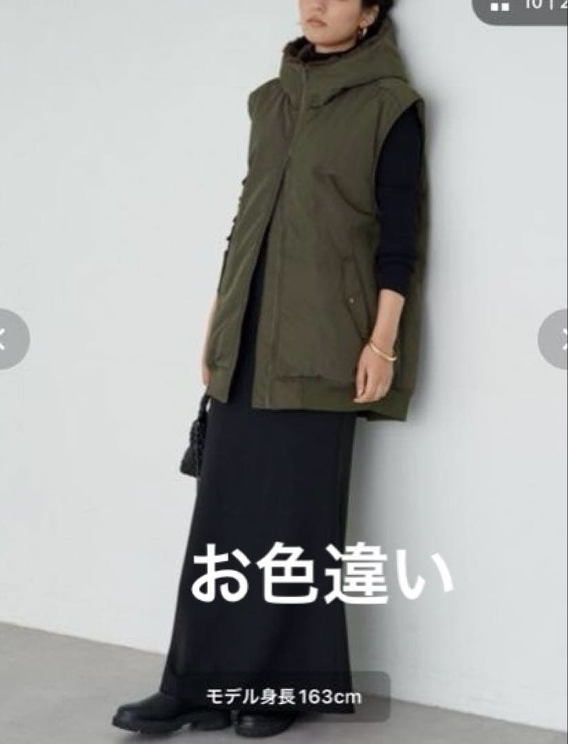 【新品未使用】ラウンジドレス　ミリタリージレブルゾン　黒　ベスト