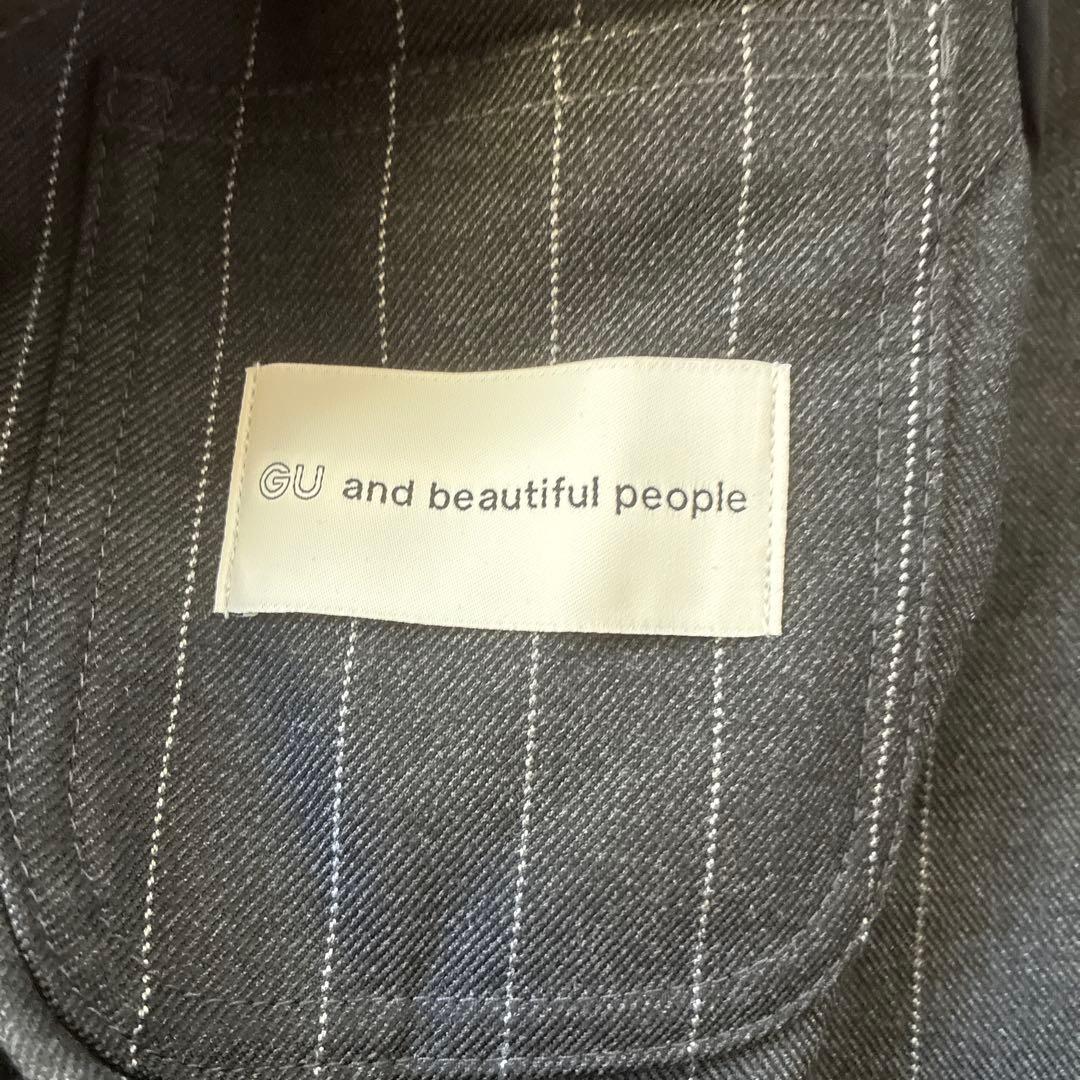 GU ビューティフルピープル　カバーオール　タックワイドパンツ　セットアップ