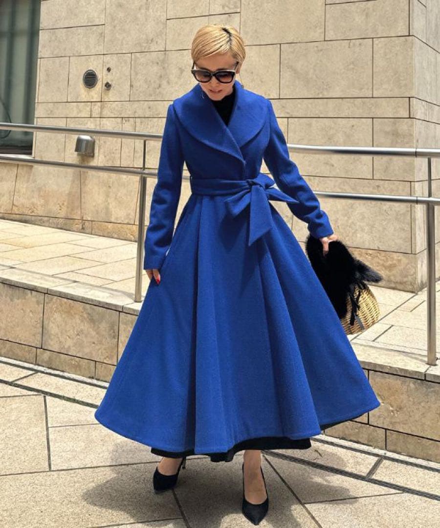 新品未使用タグ付き♡人気完売商品♡日本製JENNEウールドレスコート♡ジェンヌ