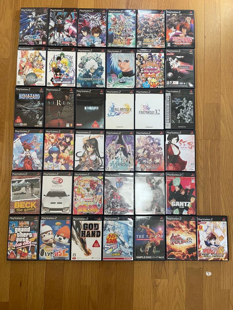 PS2本体とソフト37本