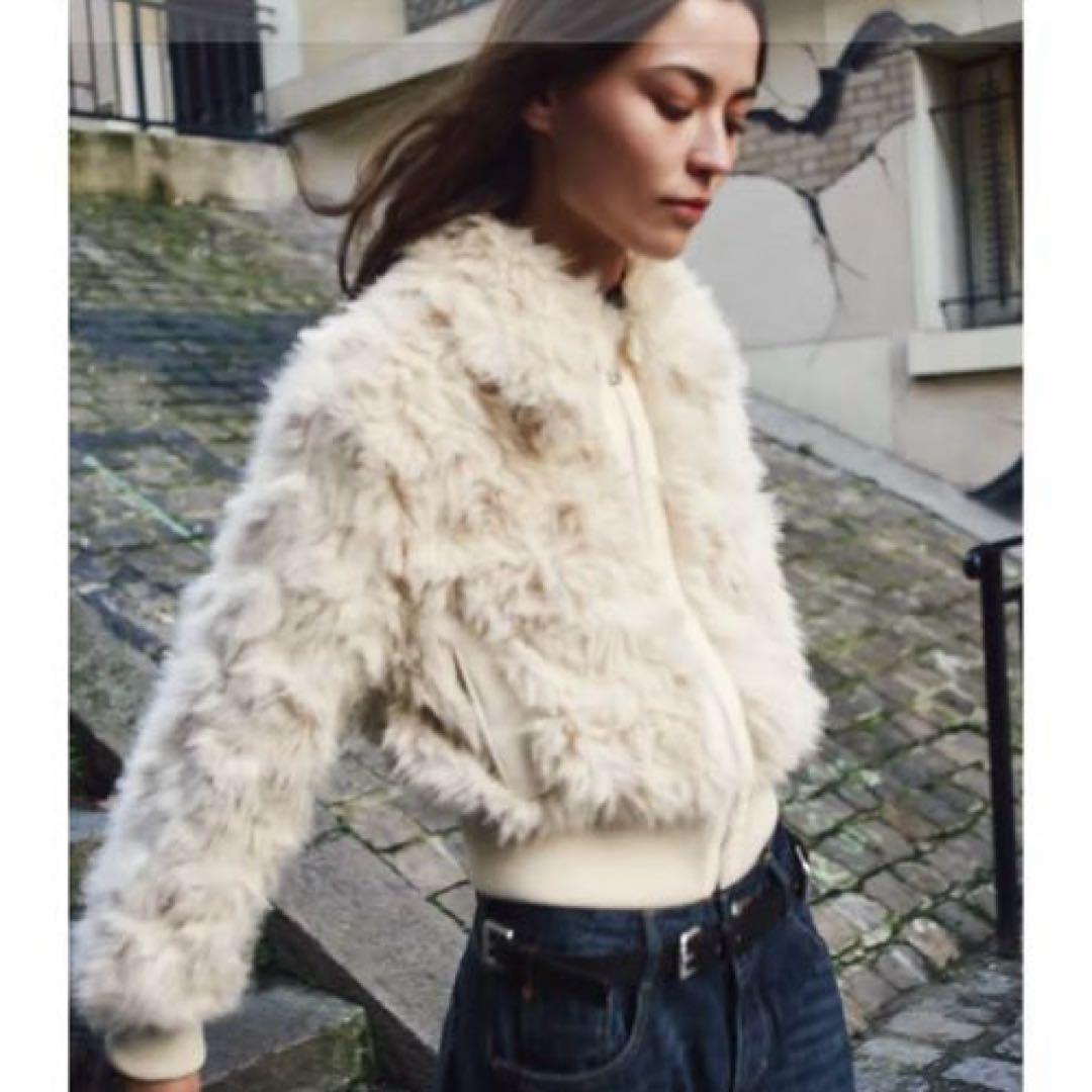 【新品未使用】♡ZARA♡ フェイクファーボンバージャケット Sサイズ