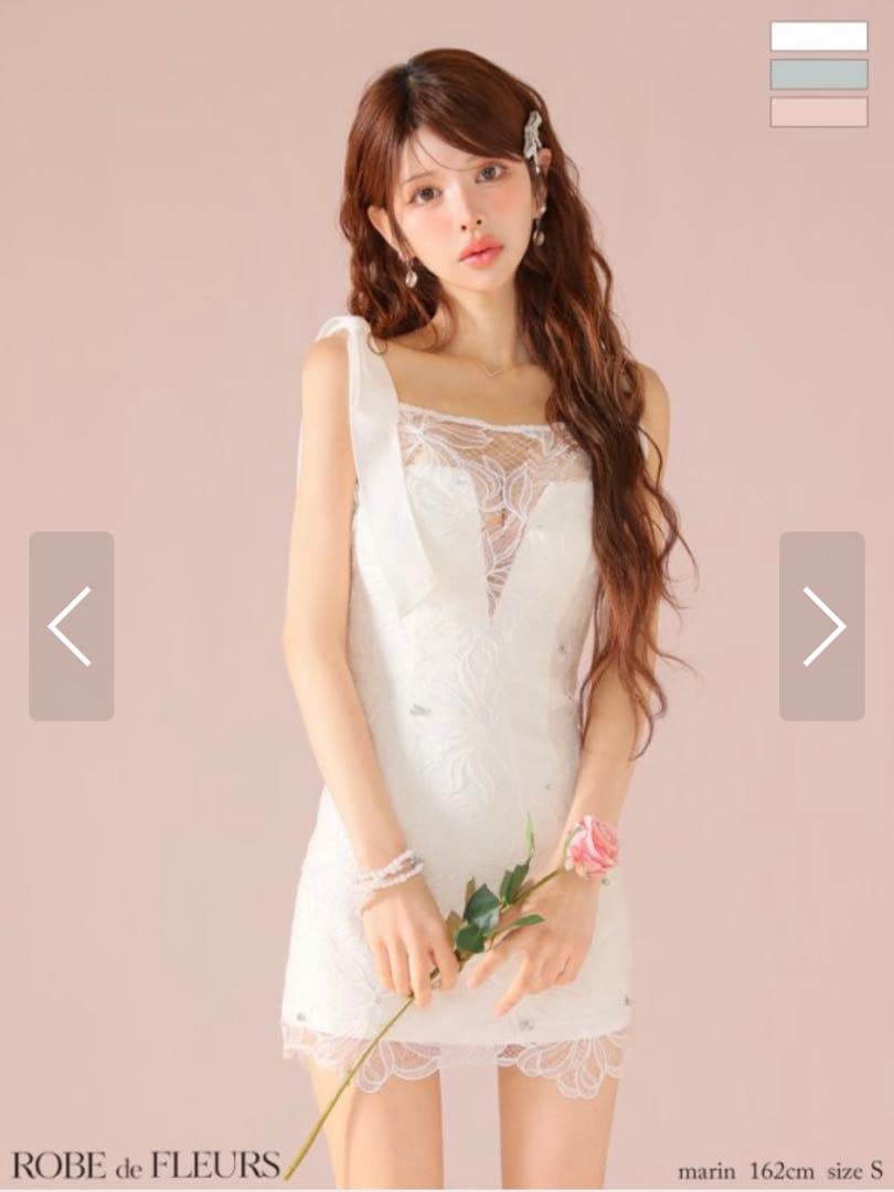 ★完売商品★ローブドフルール　ドレス　ホワイト