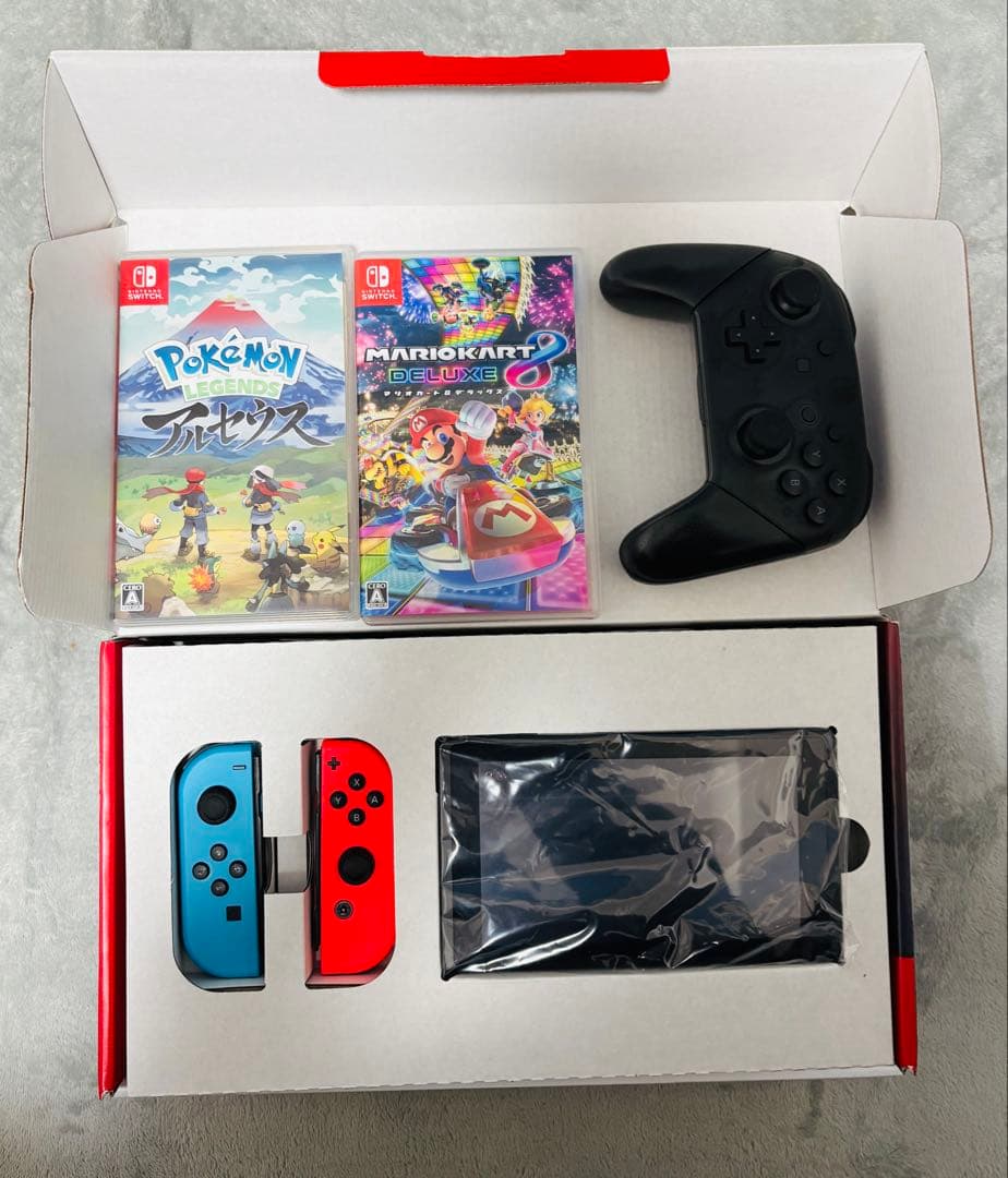 Nintendo Switch 本体 + プロコン +ソフト2本 + SDカード