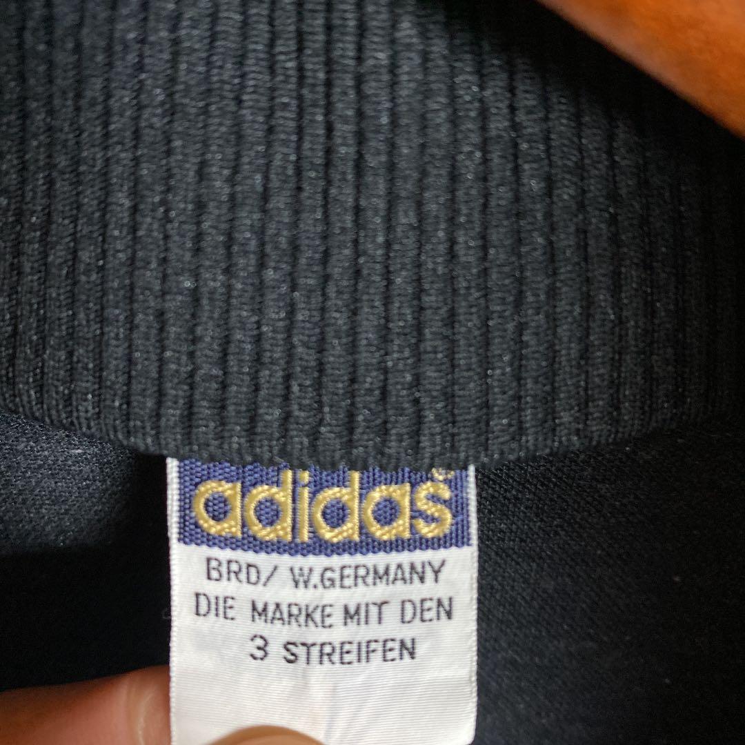 希少品　西ドイツ　adidas【アディダス】トラックジャケット　黒金　レア　90