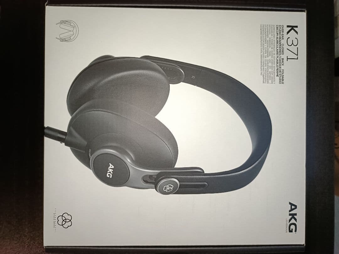 AKG K371 ブラック 有線ヘッドホン