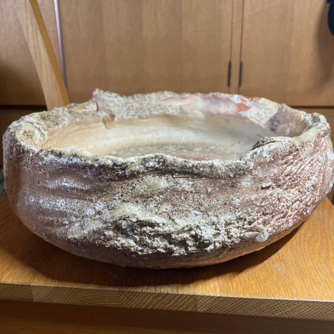 寺垣外窯　杉本貞光　信楽水盤　大鉢　箱なし