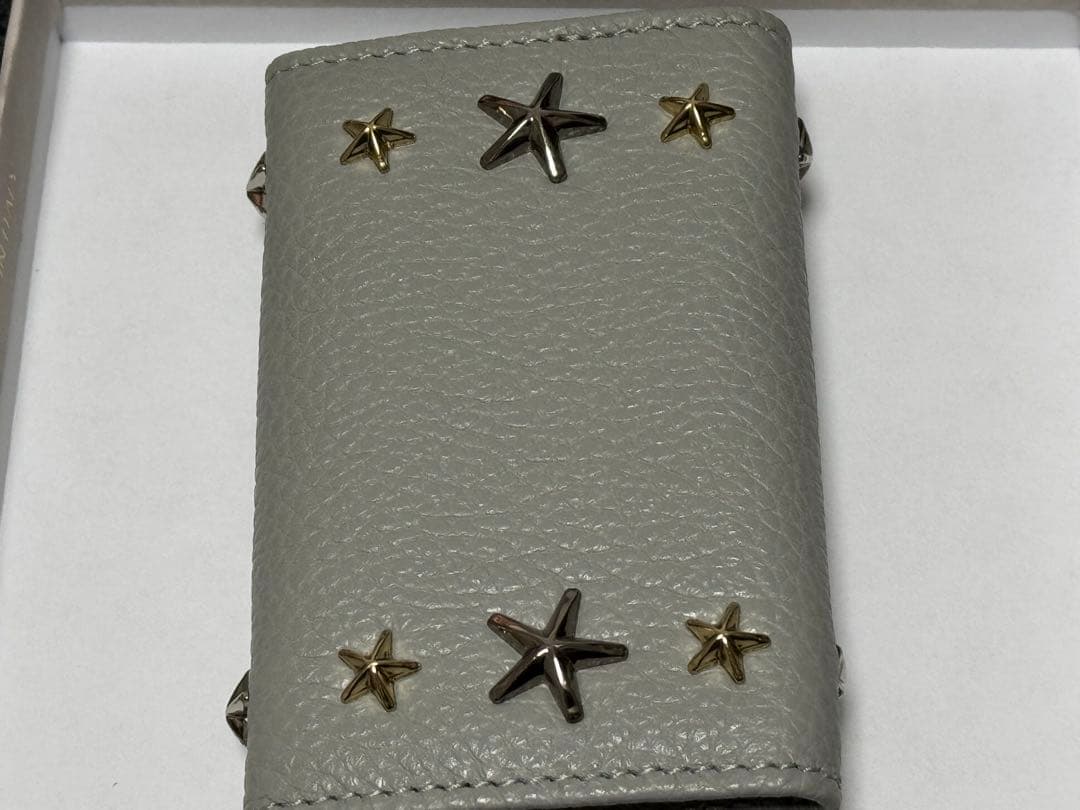 最終値下げ☆JIMMY CHOO グレー キーケース 星型スタッズ