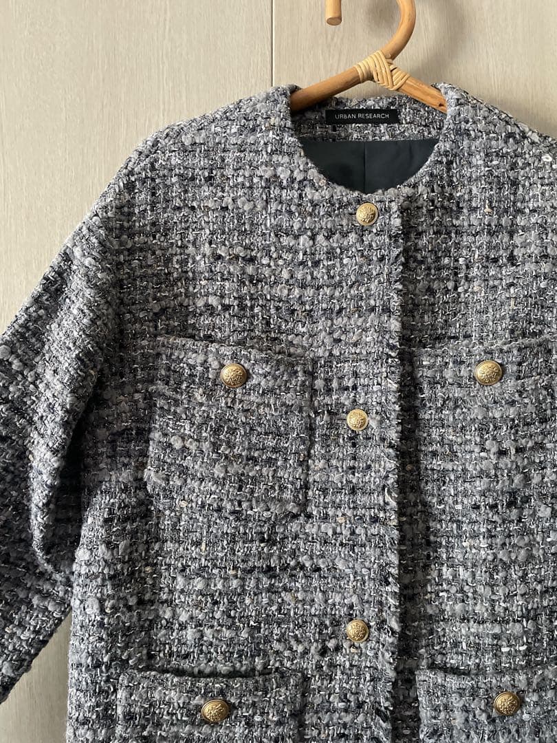 URBAN RESEARCH◉着用一度のみ◉GIOLICAラメツイードジャケット