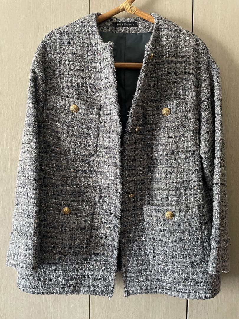 URBAN RESEARCH◉着用一度のみ◉GIOLICAラメツイードジャケット