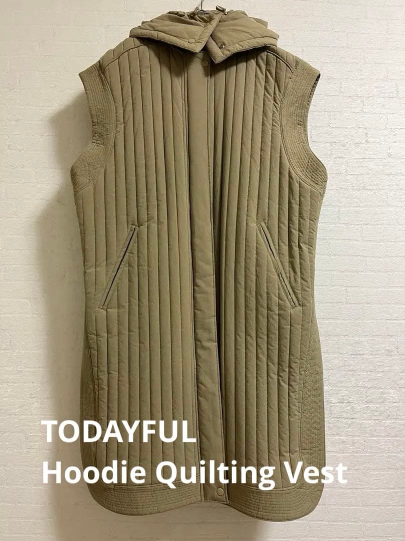 TODAYFUL Hoodie Quilting Vestキルティングベスト36