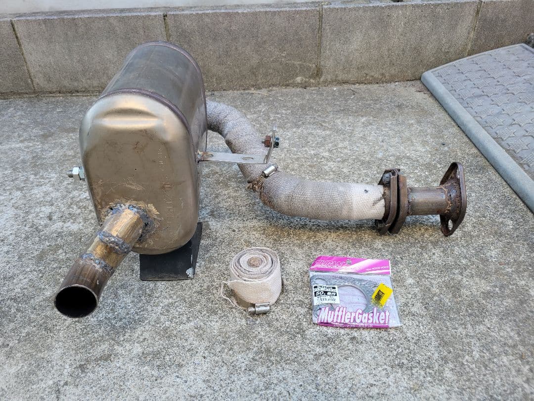 値下!げ！！サンバーKV3 ステンマフラー