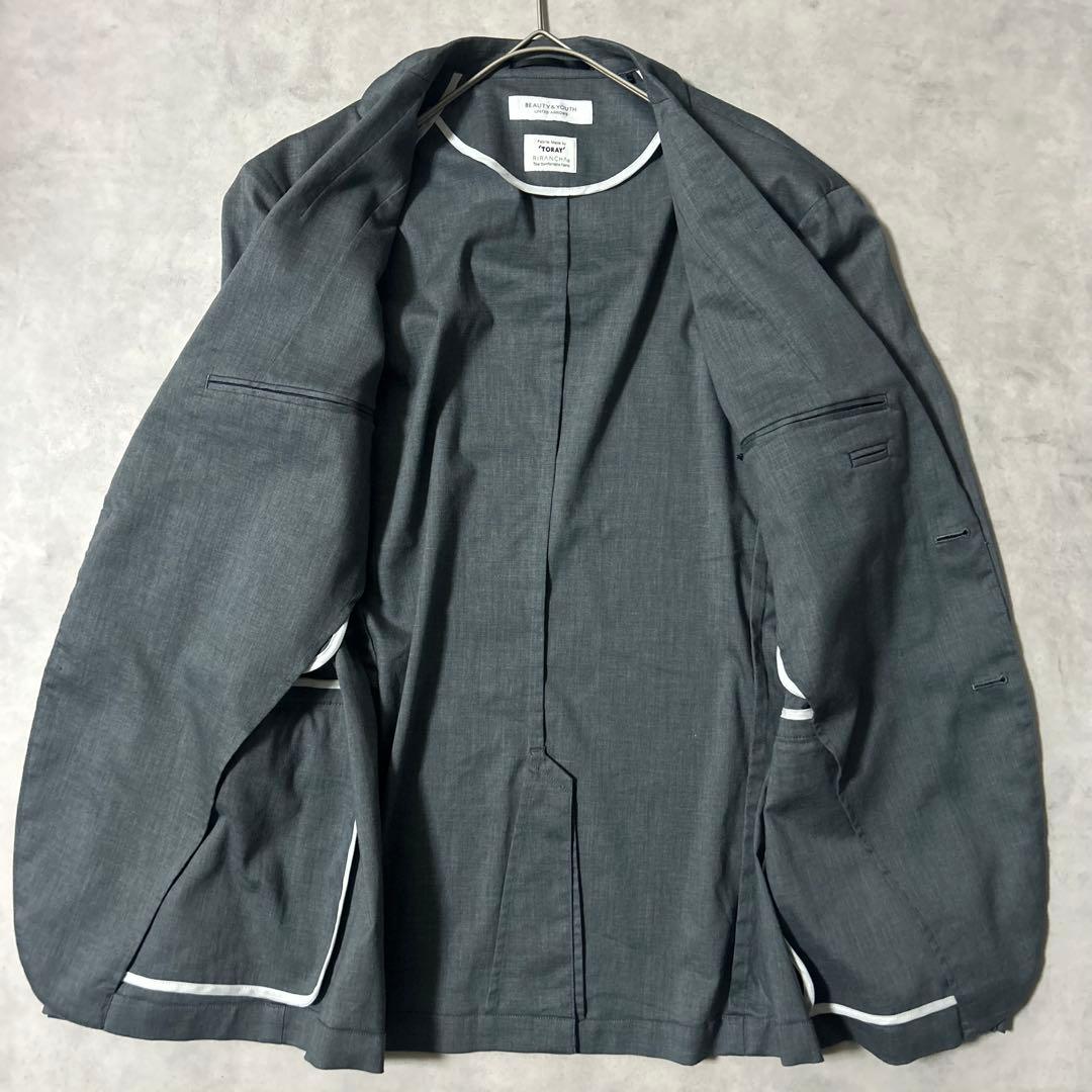 ビューティーアンドユース イージースーツ　セットアップ 洗える リネン混 トーレ