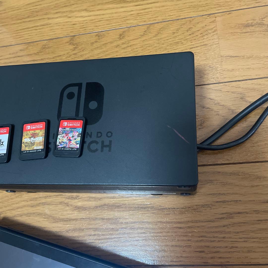 Nintendo Switch 本体 赤青ジョイコン ゲームカード付き