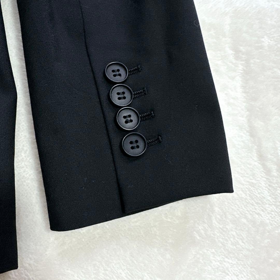 今期 新品タグ付 L セオリー テーラードジャケット 黒 総裏 ピークドラペル