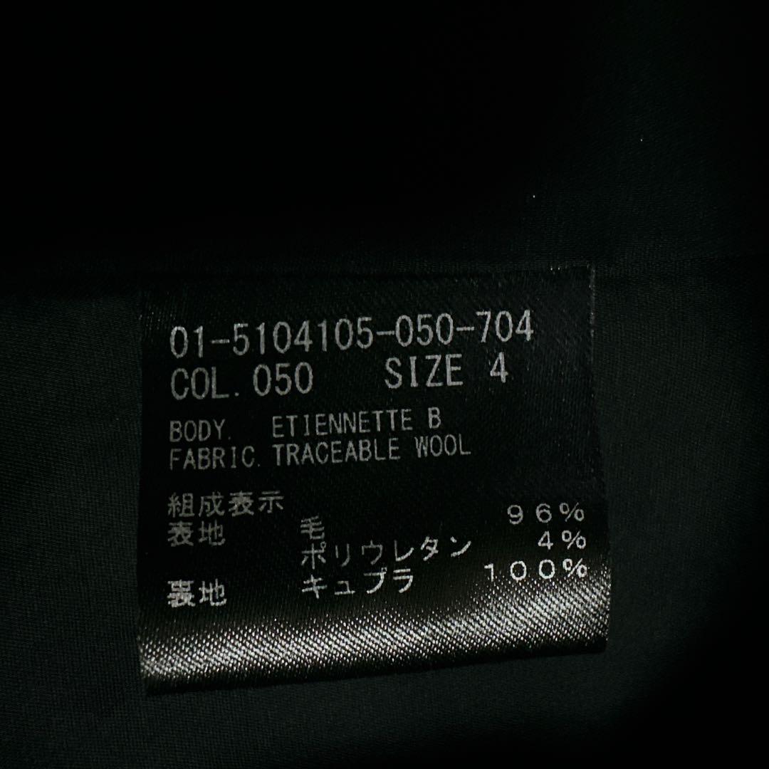 今期 新品タグ付 L セオリー テーラードジャケット 黒 総裏 ピークドラペル