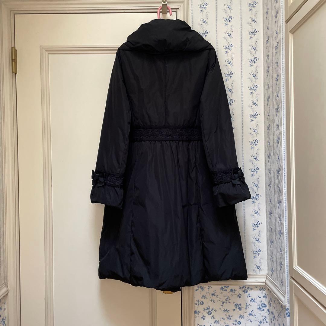 スーパービューティー Super Beauty ダウンロングコート　ブラック