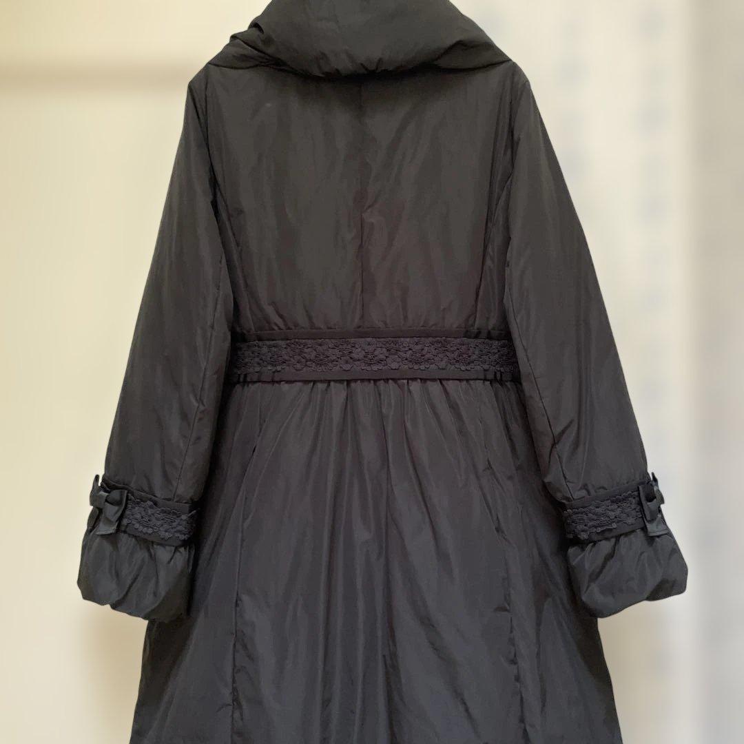 スーパービューティー Super Beauty ダウンロングコート　ブラック