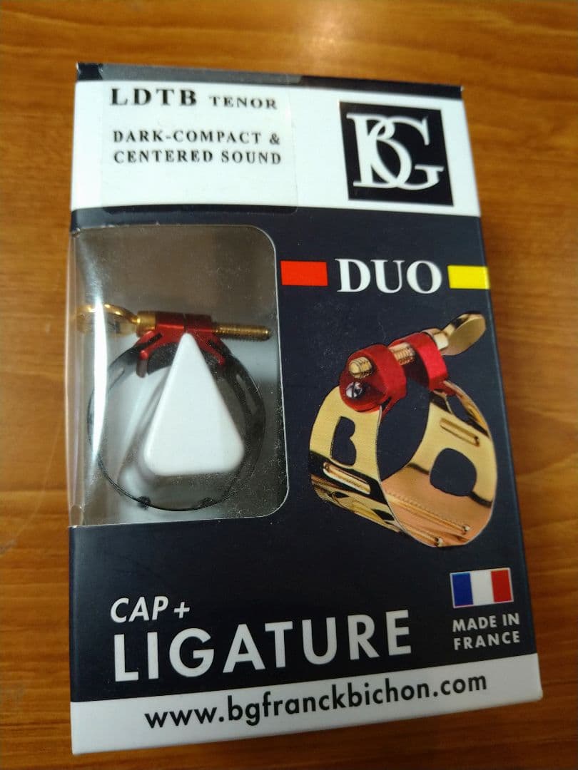 BG テナーサックス用リガチャー DUO ブラックラッカー