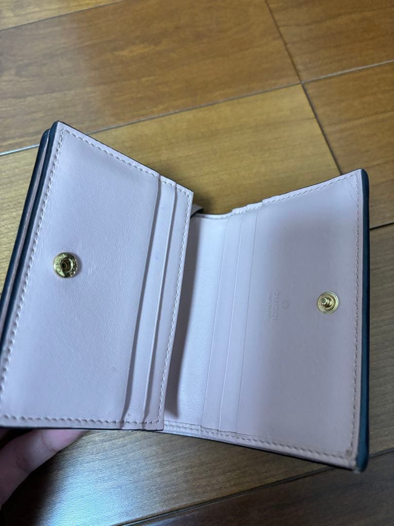 グッチ GUCCI 2つ折り財布 ピンク