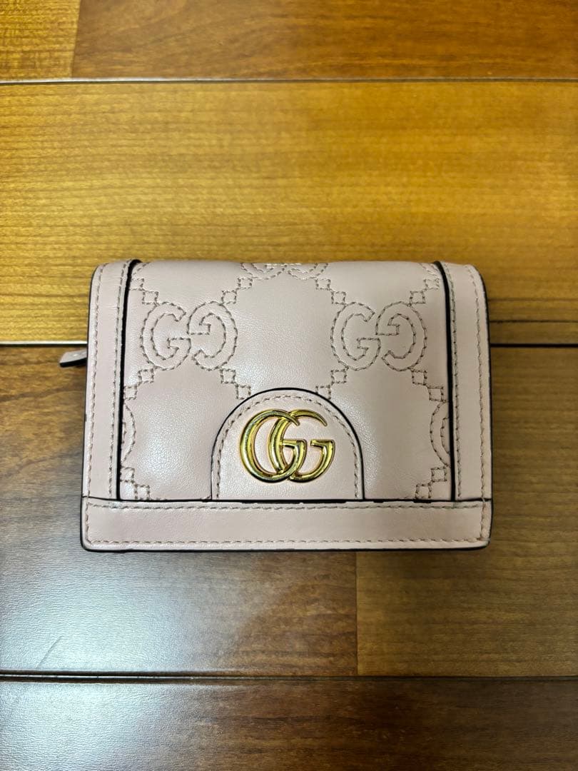 グッチ GUCCI 2つ折り財布 ピンク