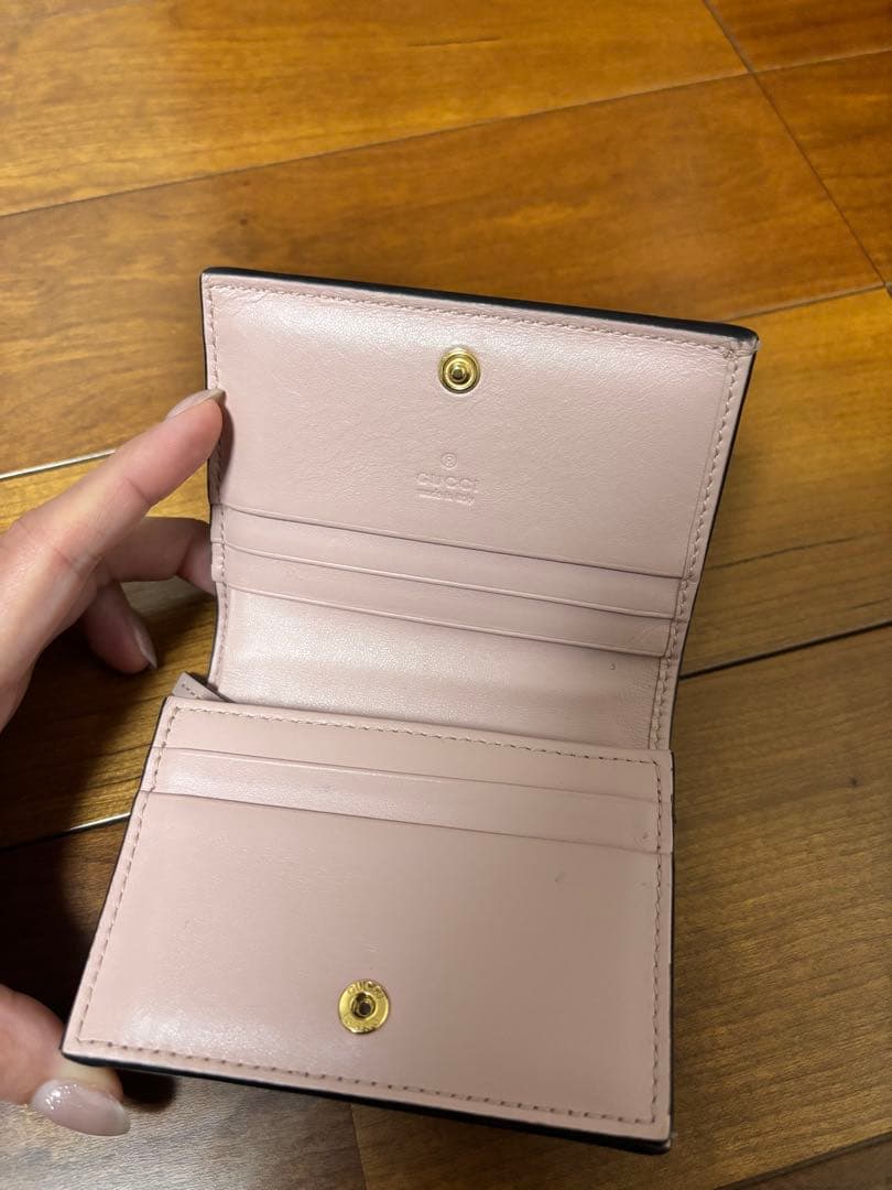 グッチ GUCCI 2つ折り財布 ピンク